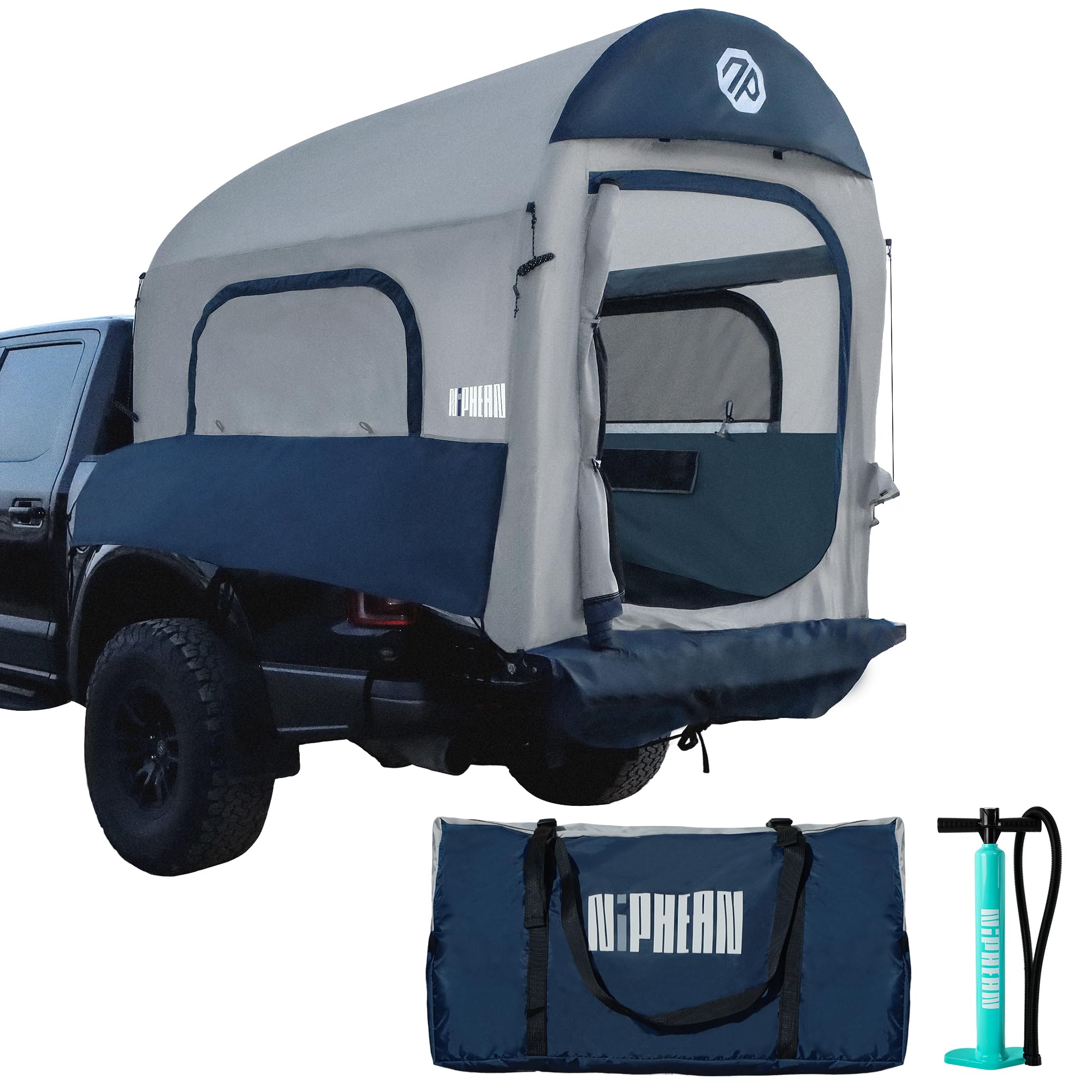 Niphean truck bed tent demonstrates a 2 minute setup for quick outdoor camping