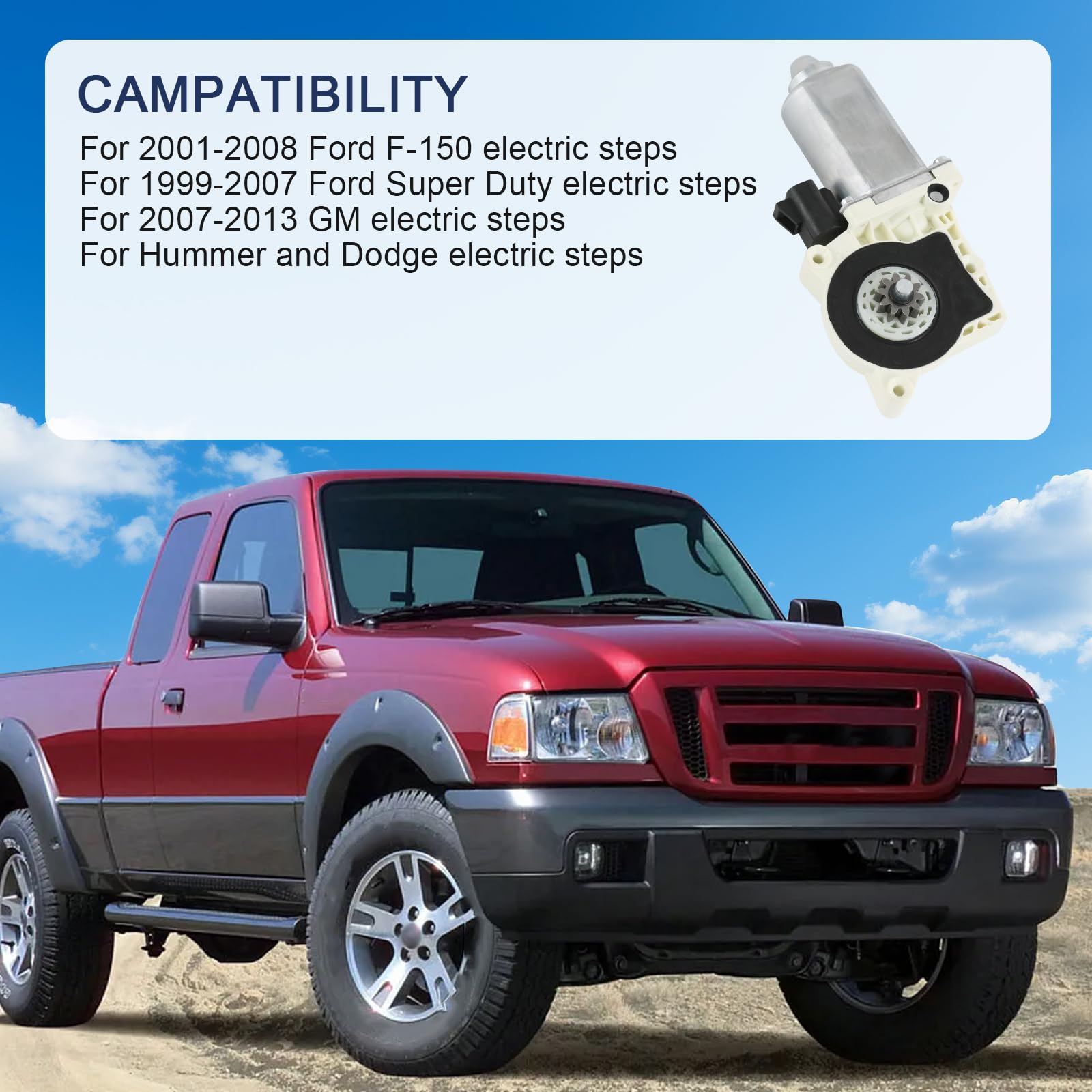 Nirakoka replacement motor for AMP Research 80-03129-90 meets compatibility needs.
