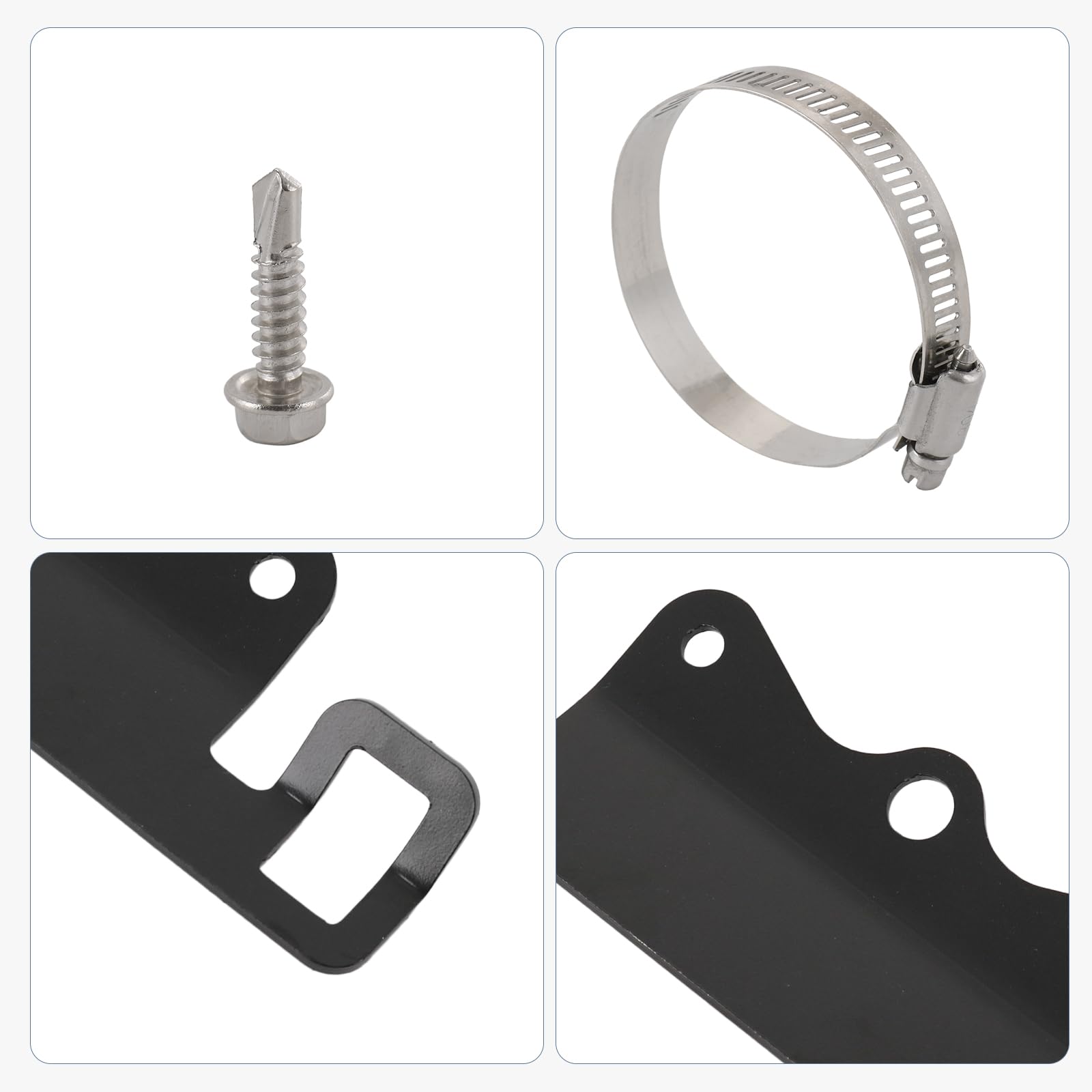 Nirakoka kit securing reservoir in compact automotive spaces
