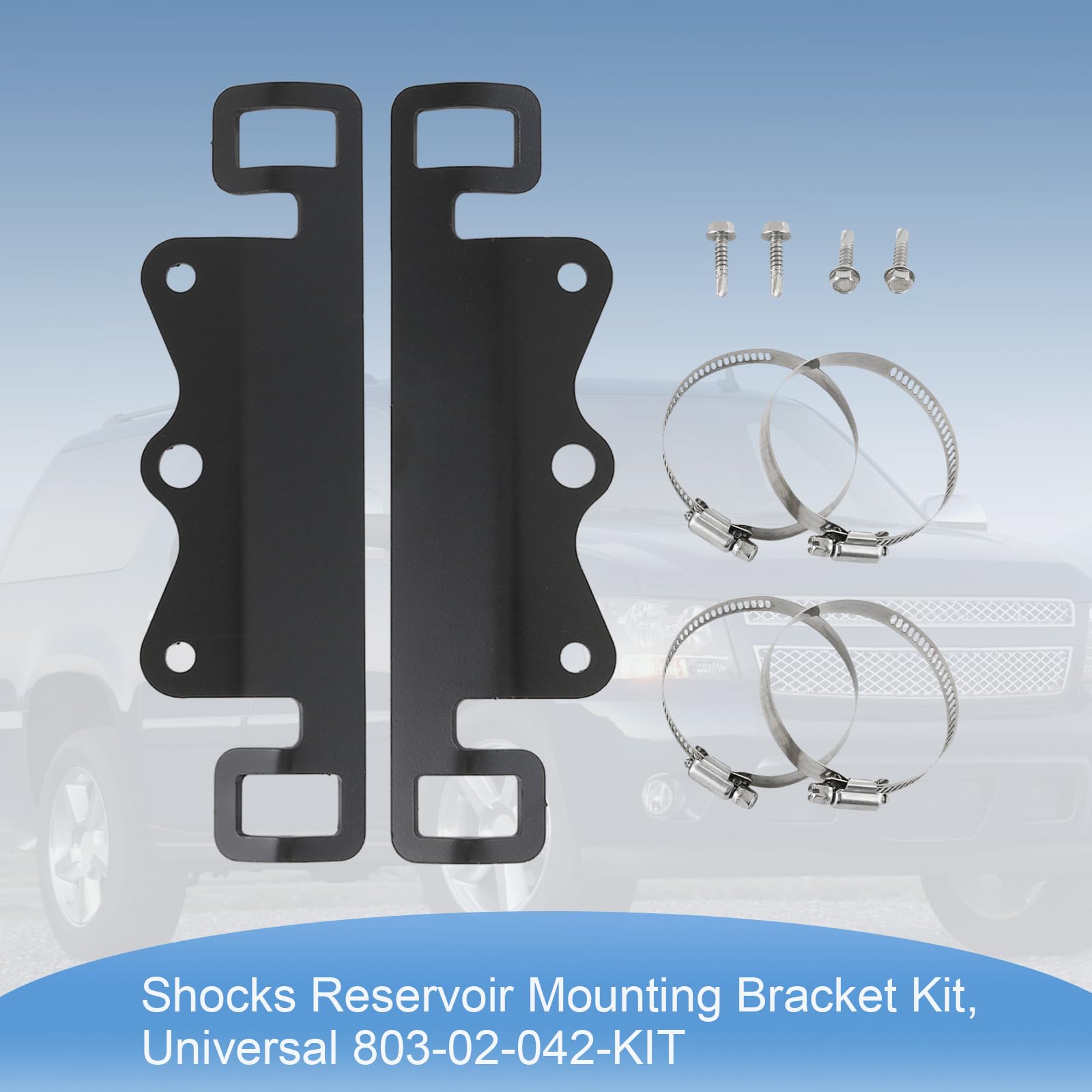 Heavy-duty clamps shown with Nirakoka kit for durable support