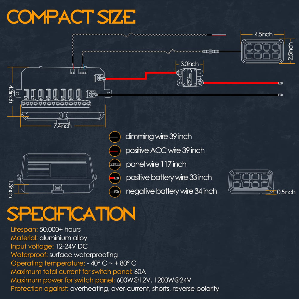 NR NIRIDER includes circuit breaker and reverse polarity protection for safety.