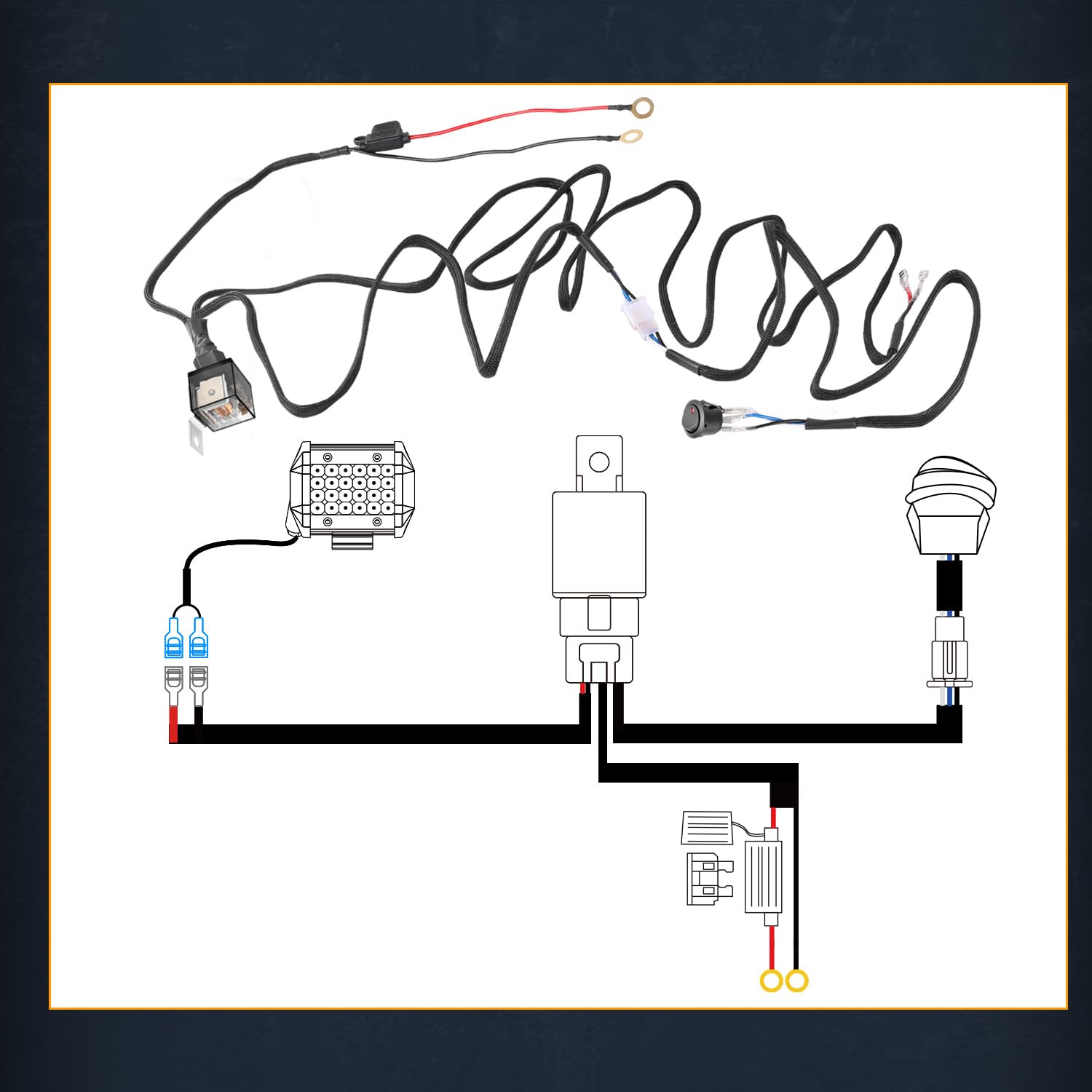 NR NIRIDER on/off rocker switch provides visible, easy lighting control.