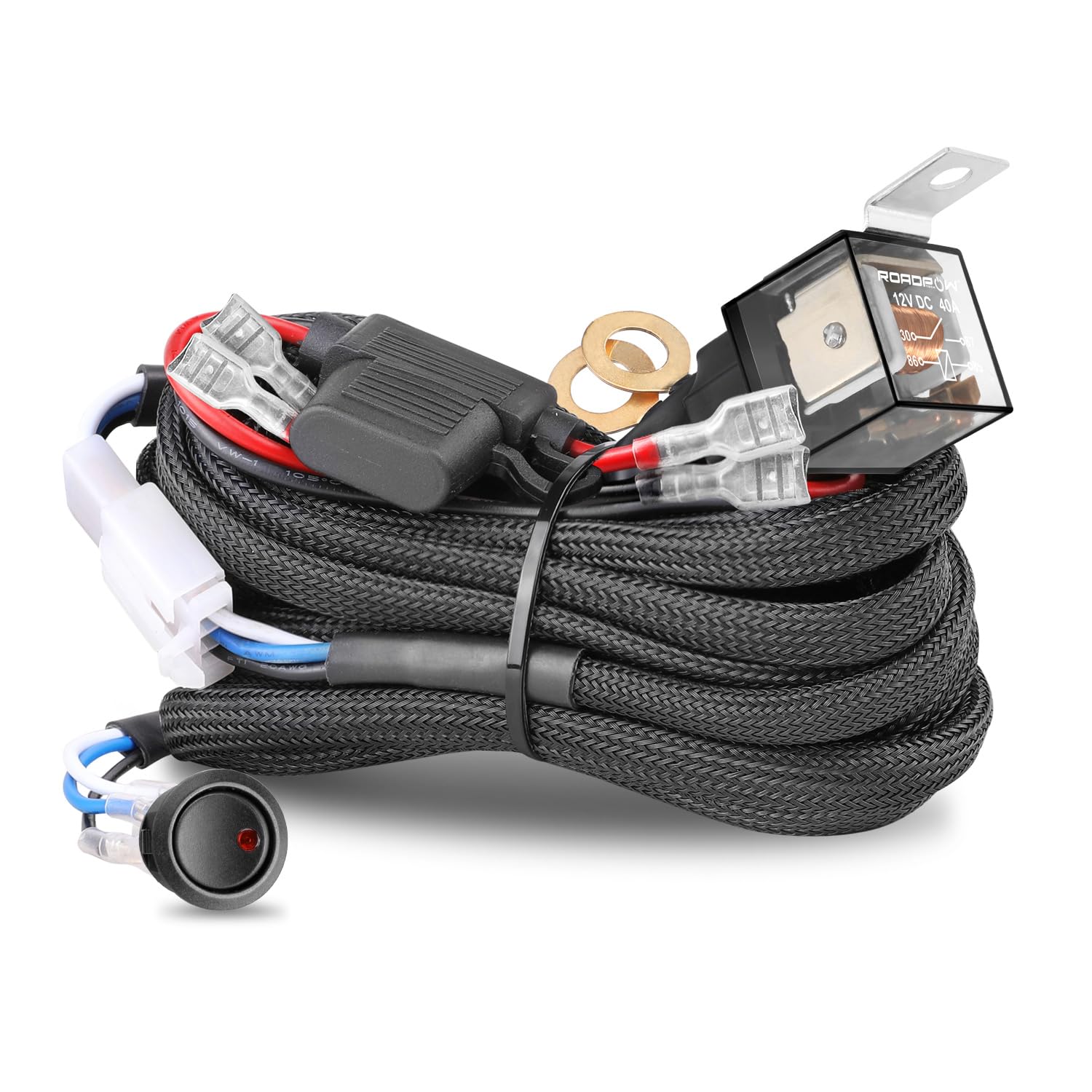 NR NIRIDER 2-lead wiring harness full kit for versatile 12V lighting
