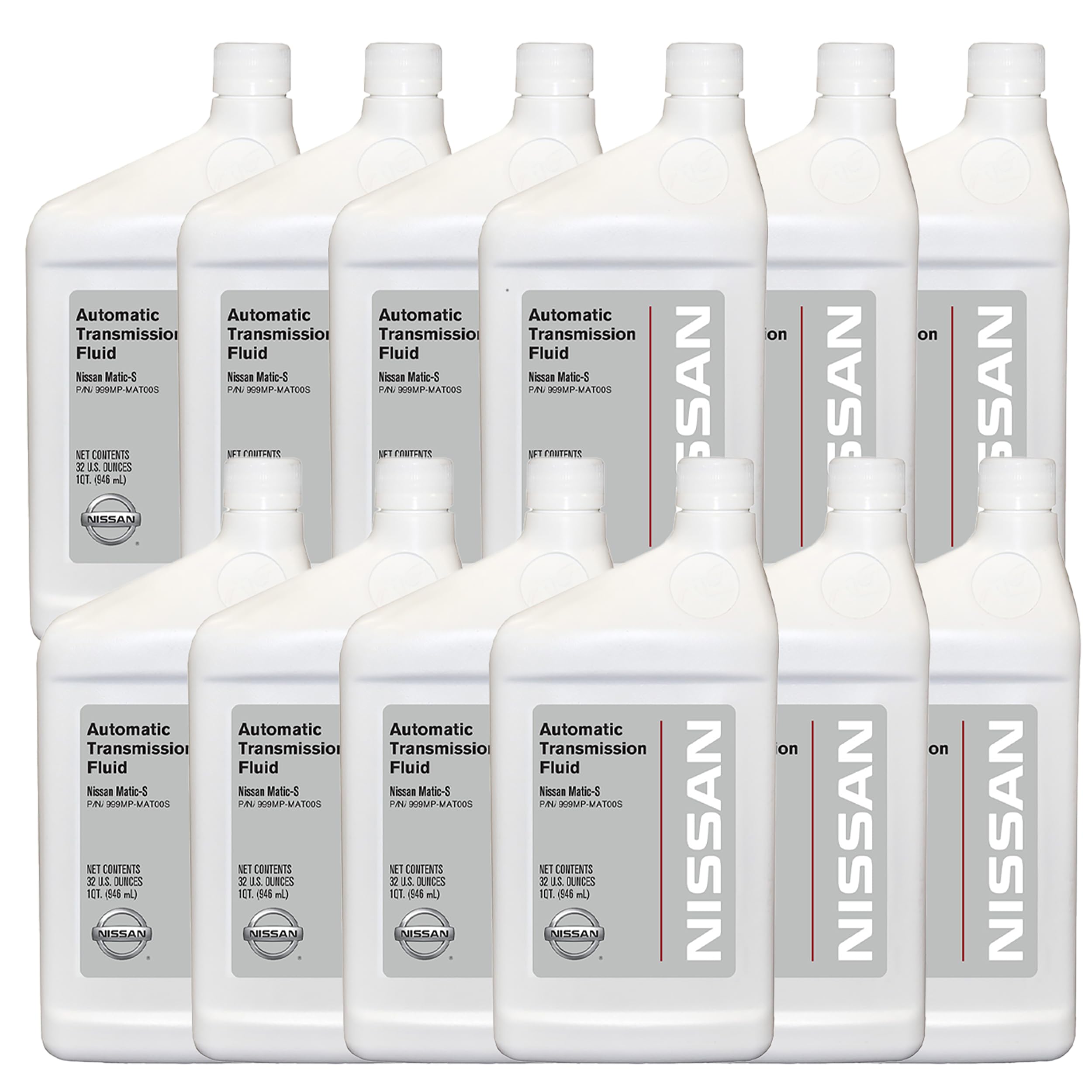 Nissan Genuine Matic-S fluid pack 12 quarts ready for smooth gear shifts.