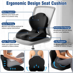 Nisuez cushion installed in a car driver seat improving height and visibility while driving
