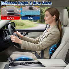 Nisuez lumbar pillow attached to cushion highlighting targeted lower-back support