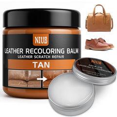 NIUB Leather Recoloring Balm application demo restores color on leather
