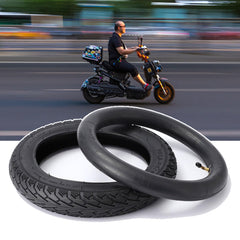 NiuJKun 14x2-50 tire front view showing grip for e-bikes
