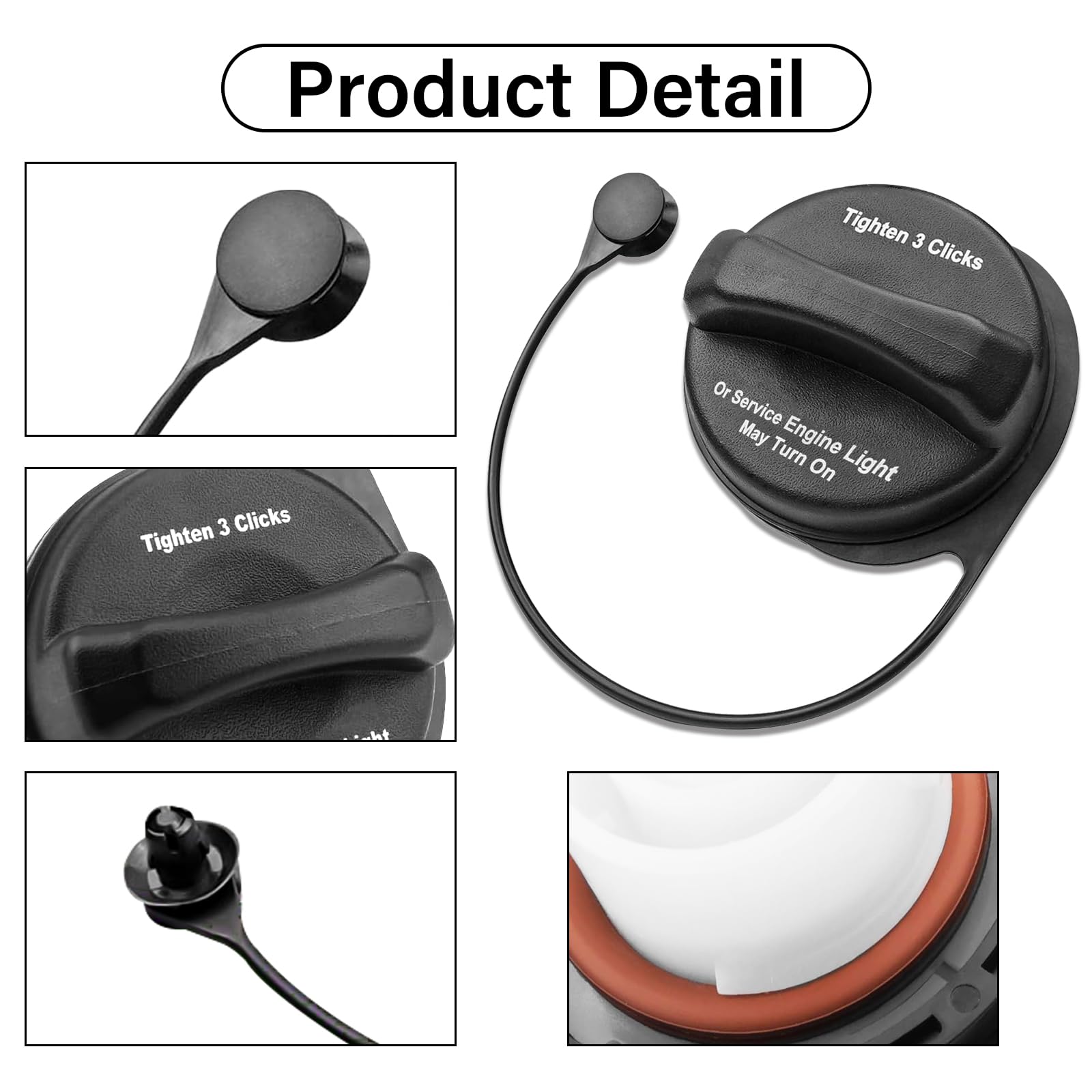 NIULPFZTK gas cap installation step demonstrates easy fit