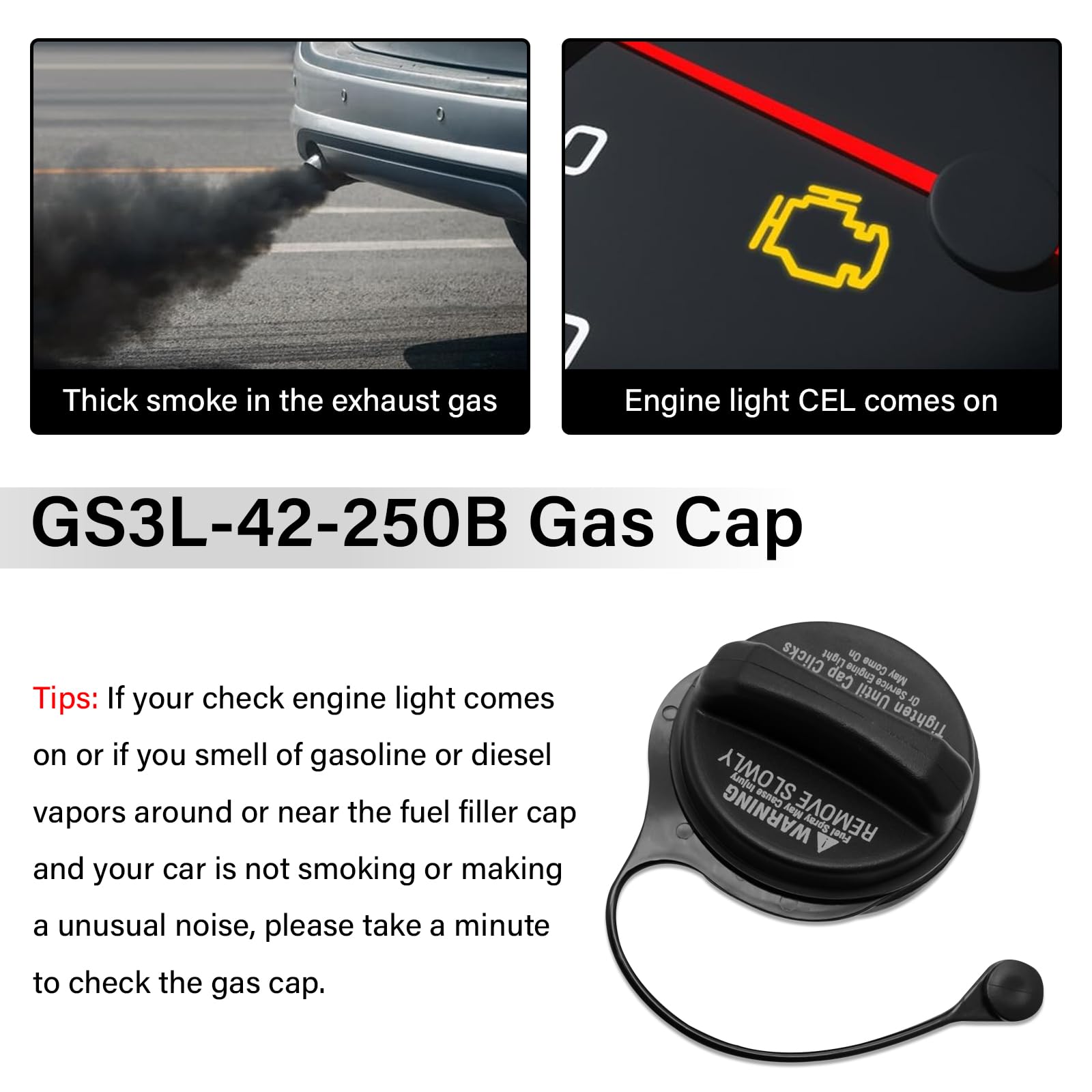 NIULPFZTK gas cap GS3L-42-250B sealing detail demonstrates high-temp durability