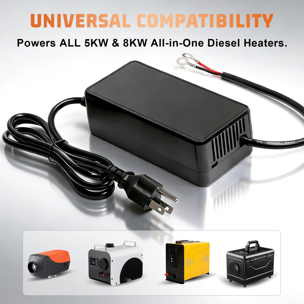 Niutudza compact transformer fits in RV setups for portable heating.