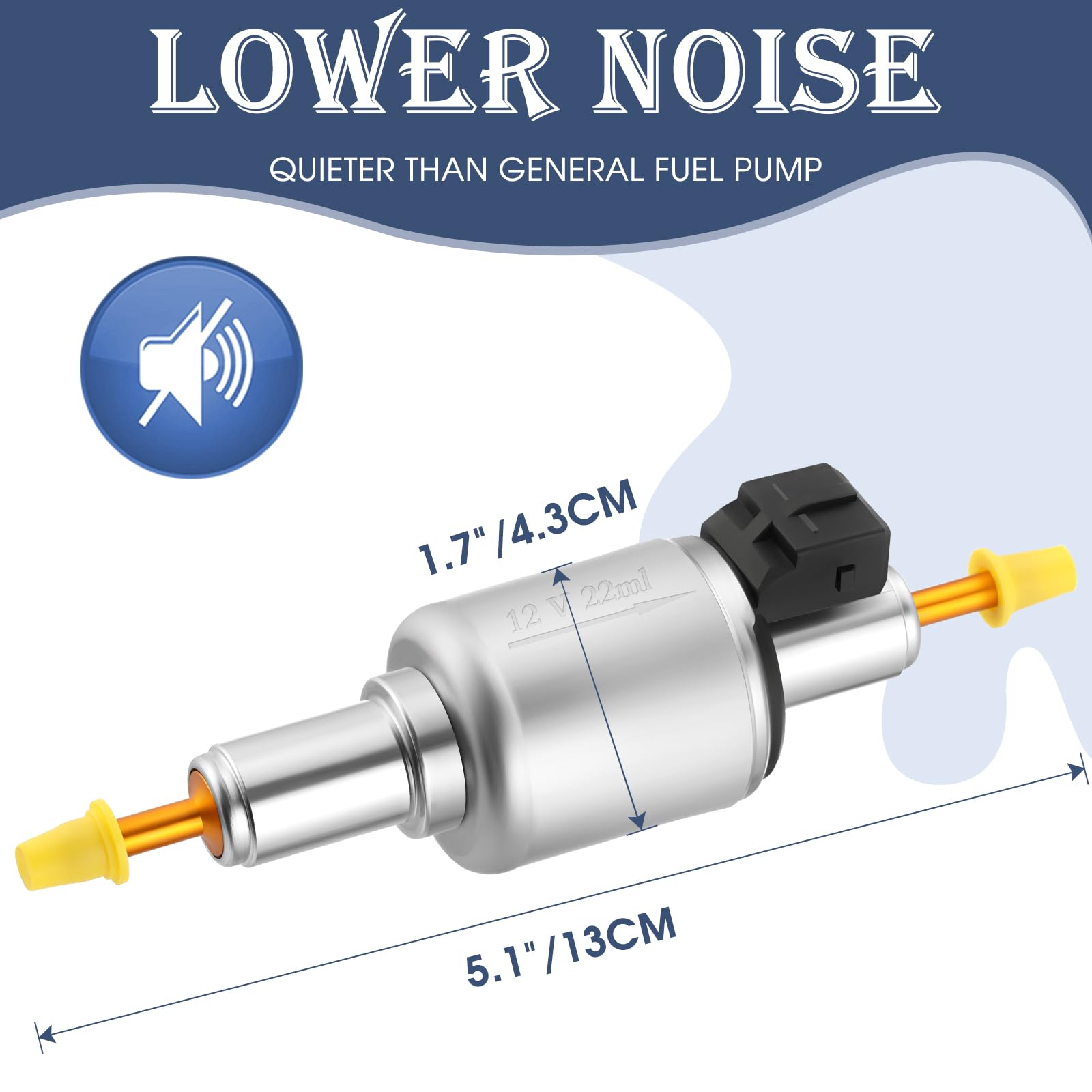 Niutudza pump housing in durable ABS and metal resists corrosion and wear.