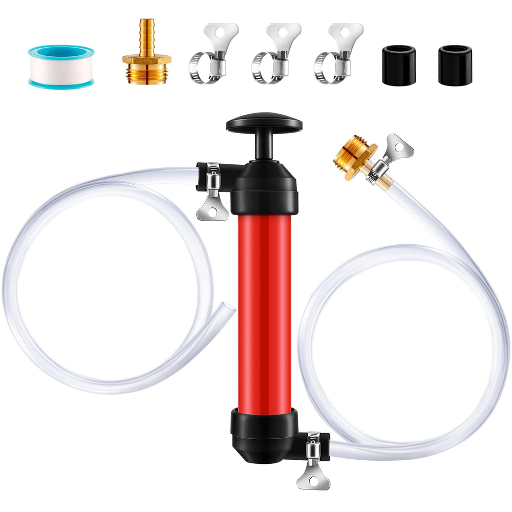 Niuyhe RV antifreeze siphon with red pump handle for easy fluid transfer