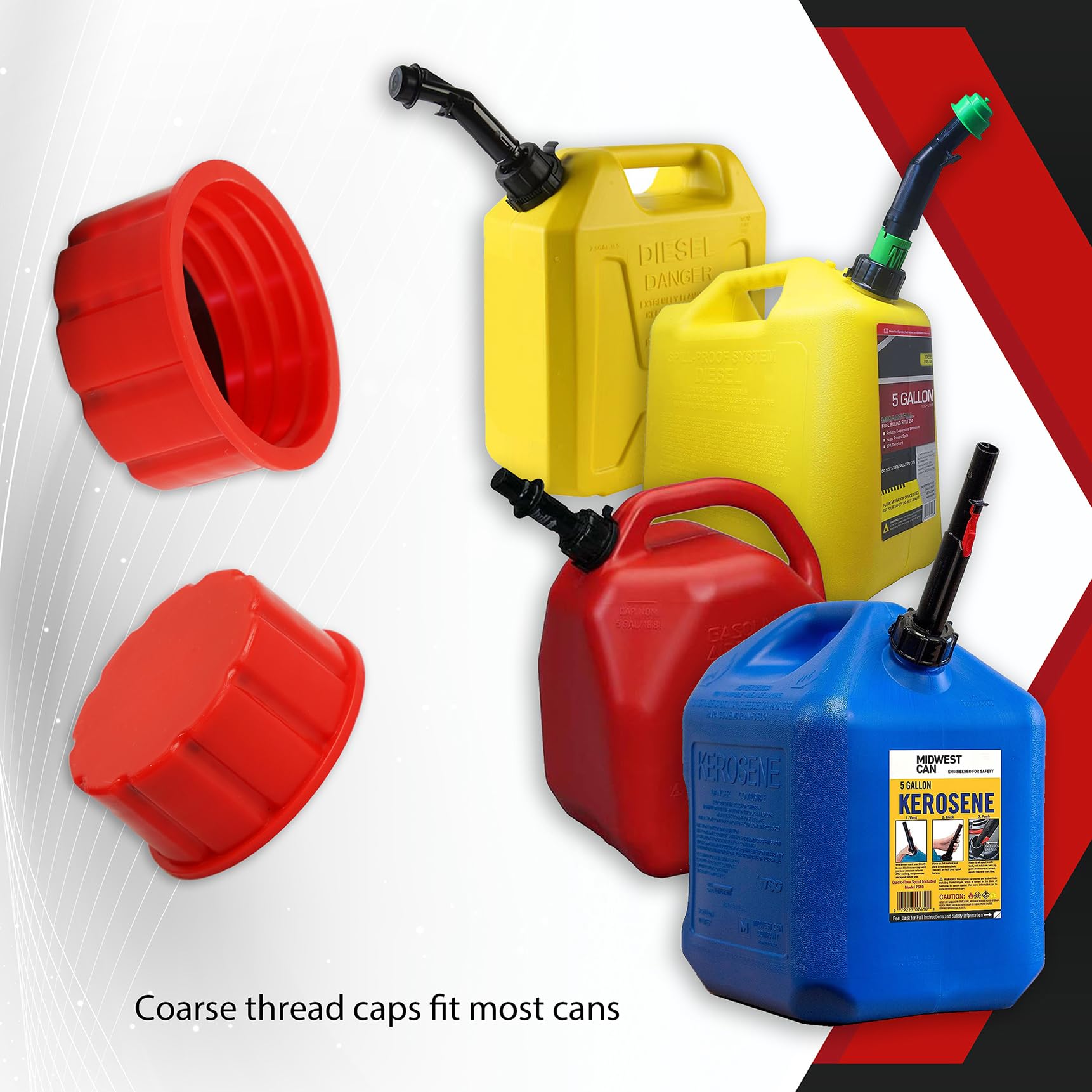 Niwicka gasket-included pack enhances seal on cans.