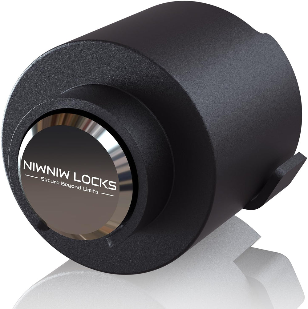 NiwNiw 2-Inch Hitch Lock securing a coupler for added trailer security.