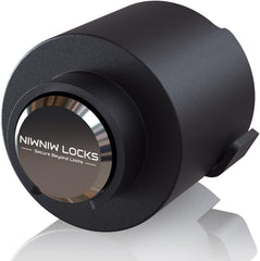 NiwNiw 2-Inch Hitch Lock securing a coupler for added trailer security.