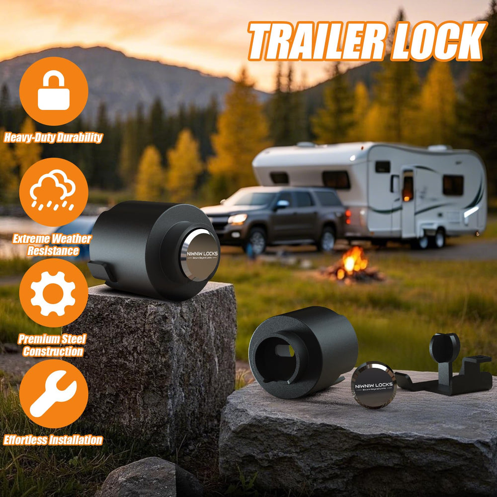 NiwNiw weatherproof finish keeps the lock looking bright and secure.