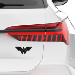 NJECT Wonder Woman emblem features 3D contour for premium depth