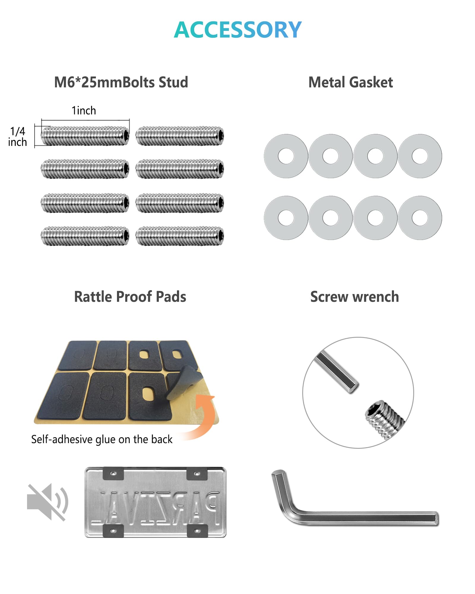 NJNYLLC two-pack set provides reliable dual-frame protection for Volvo plates.