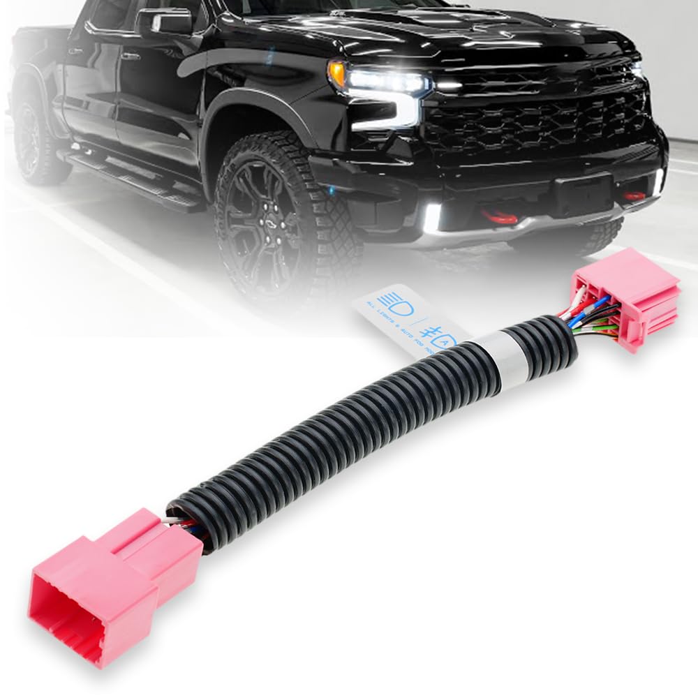 NJSBYL auto fog all-lights mod for Chevy Silverado 1500 enhances night visibility.