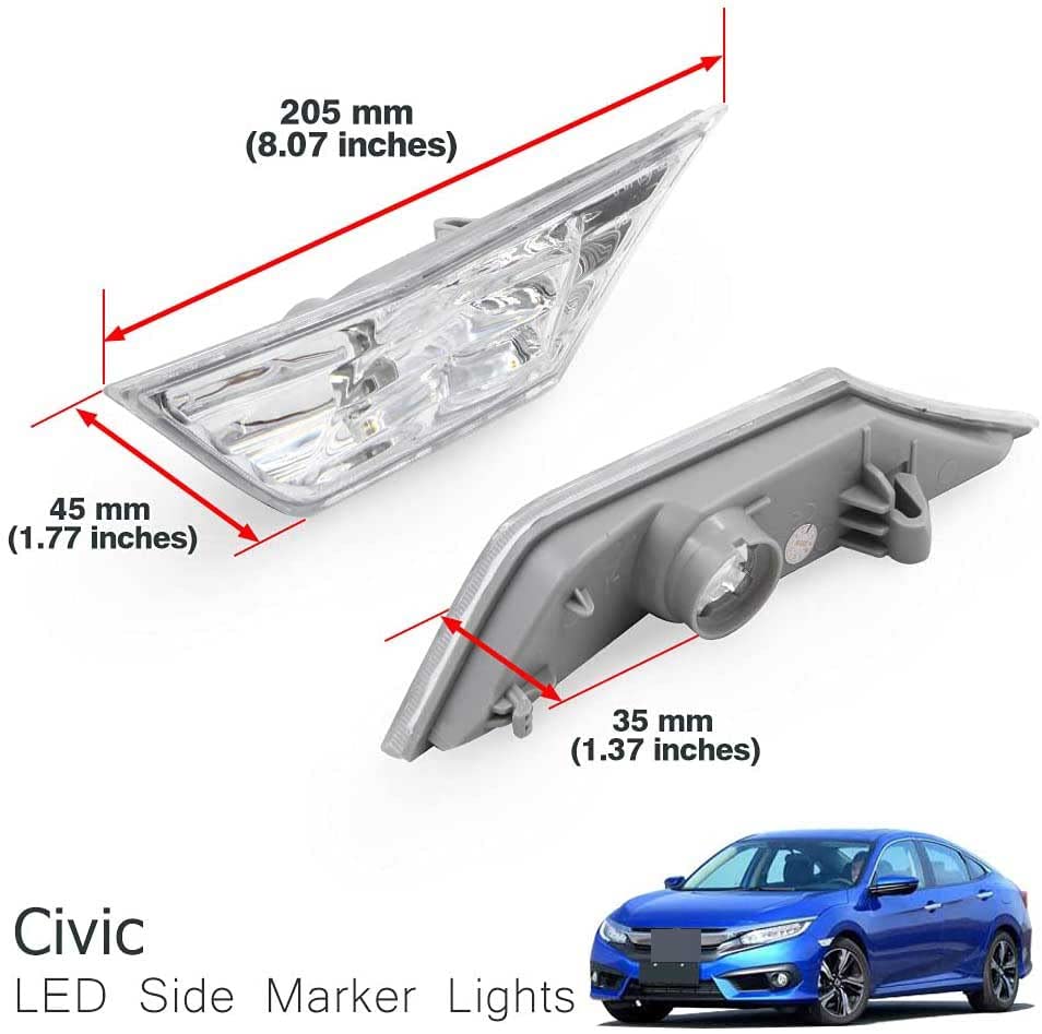 Fits Honda Civic 2016-2022 US/Canada spec