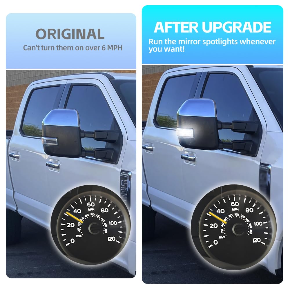NJSBYL Ford spotlights harness in use during off-road night driving.