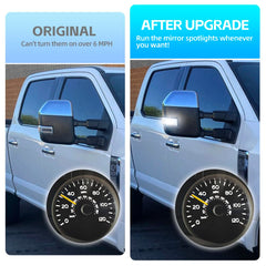 NJSBYL Ford spotlights harness in use during off-road night driving.