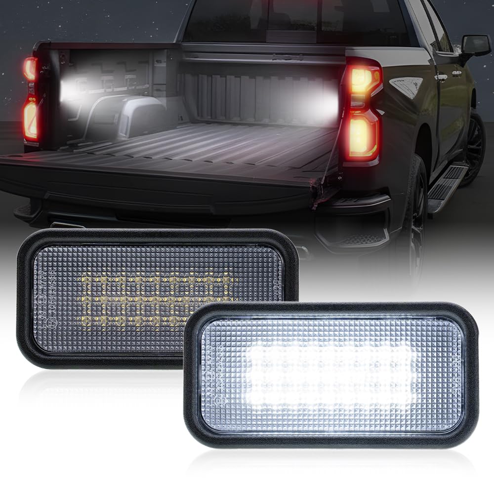 NJSBYL LED truck bed light illuminates the rear cargo area for easier loading