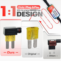 NJSBYL Rogue plug-and-play setup during installation for idle stop control
