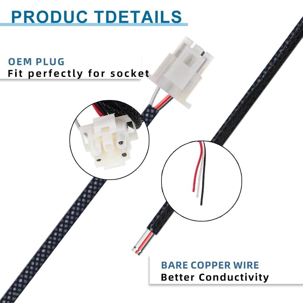 NJSBYL 196 cm harness length provides flexible routing options.