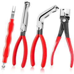 nkpyln 4pcs disconnect pliers straight head for tight engine spaces