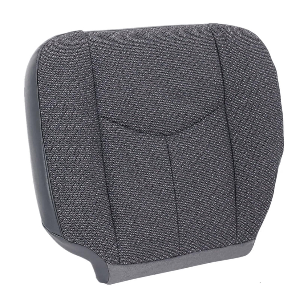 NLQR 69C driver bottom seat cover close-up with breathable fabric and tight stitching