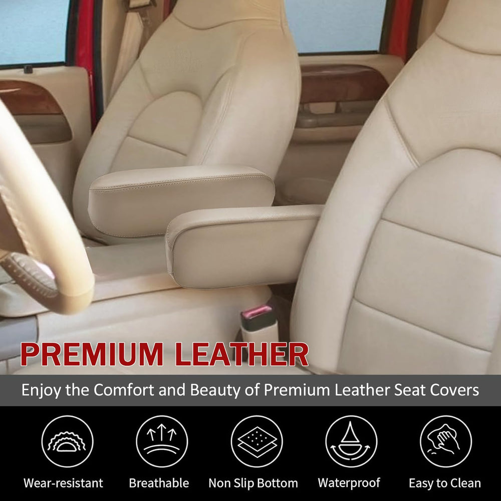 NLQR custom-fit armrest cover designed for Ford F-Series to prevent wear.