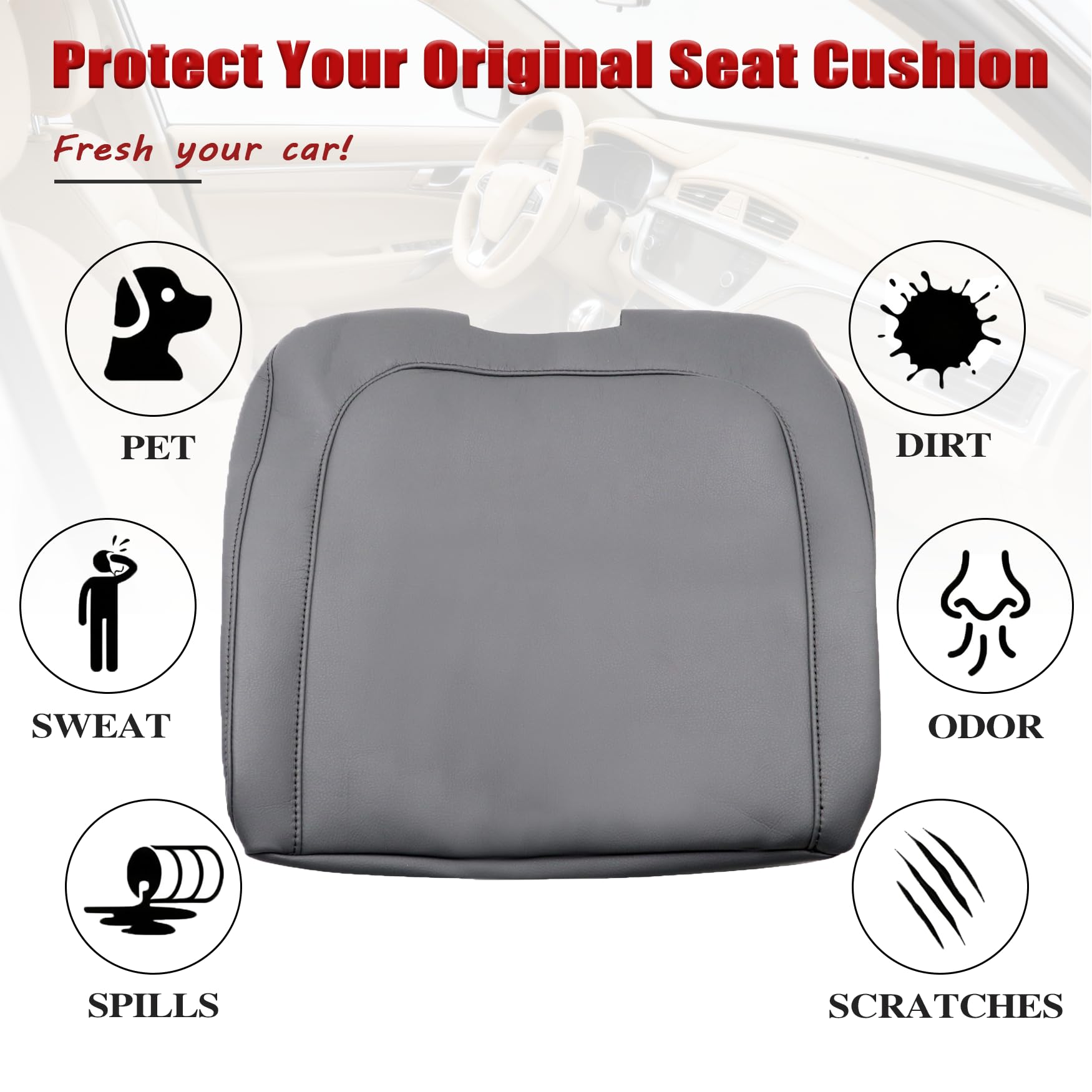 NLQR gray console cover enhances the Ram interior look