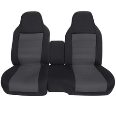 NLQR dark gray front seat covers for Ford Ranger protect upholstery and refresh the interior.