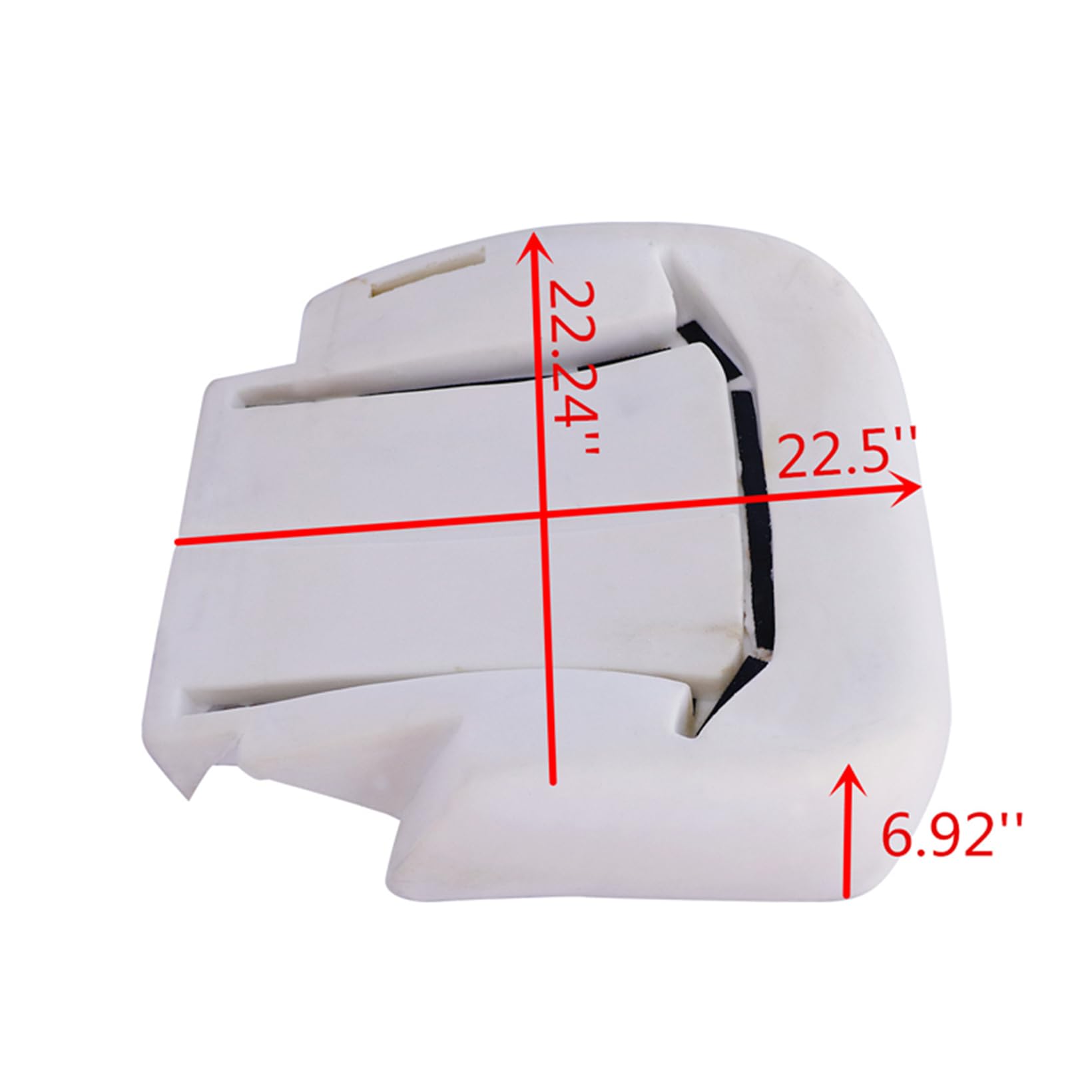 NLQR foam cushion close-up reveals dense, durable material for lasting comfort.