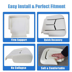 NLQR foam cushion material closeup, highlighting durable, responsive foam.