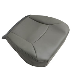 NLQR E driver side bottom perforated seat cover gray front view protects your seat