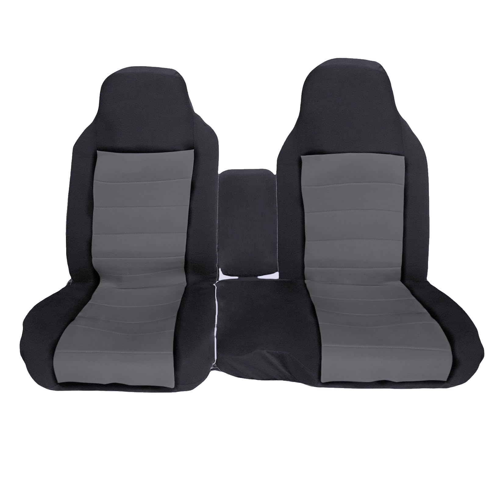 NLQR front seat cover without console suits 60/40 bench configurations.