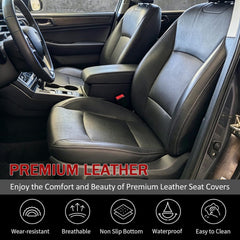 NLQR perforated microfiber detail showing premium texture and durability.