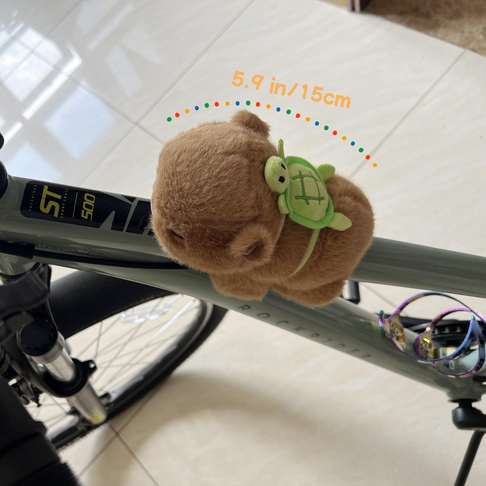NMOHYDEU two-in-one capybara plush with removable turtle