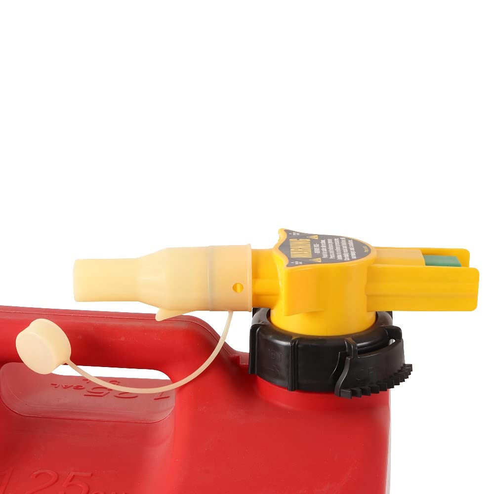 No-Spill 1415 CARB-compliant gas can design promotes safer fueling.