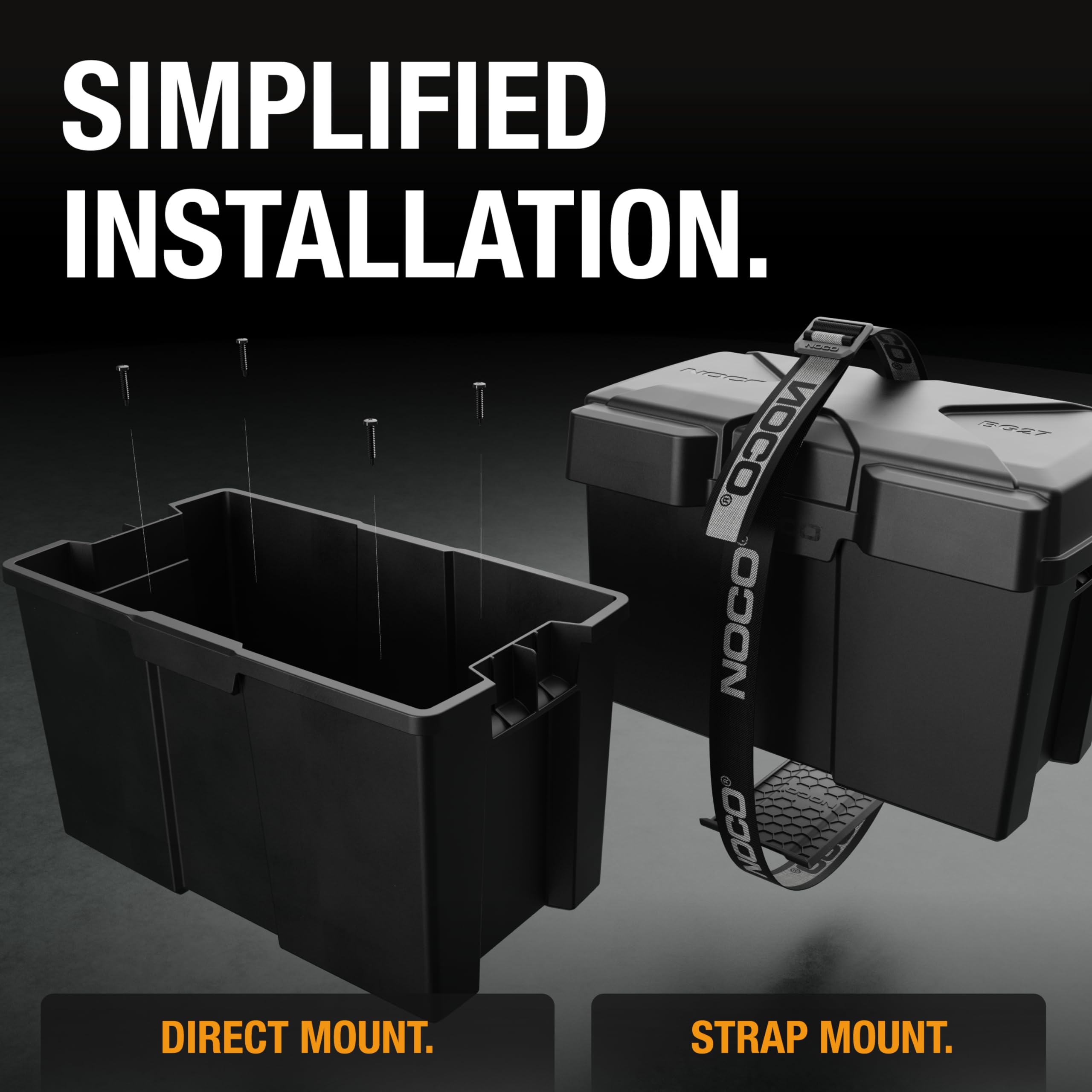 NOCO BG27 cable entry ports for flexible wiring from multiple directions