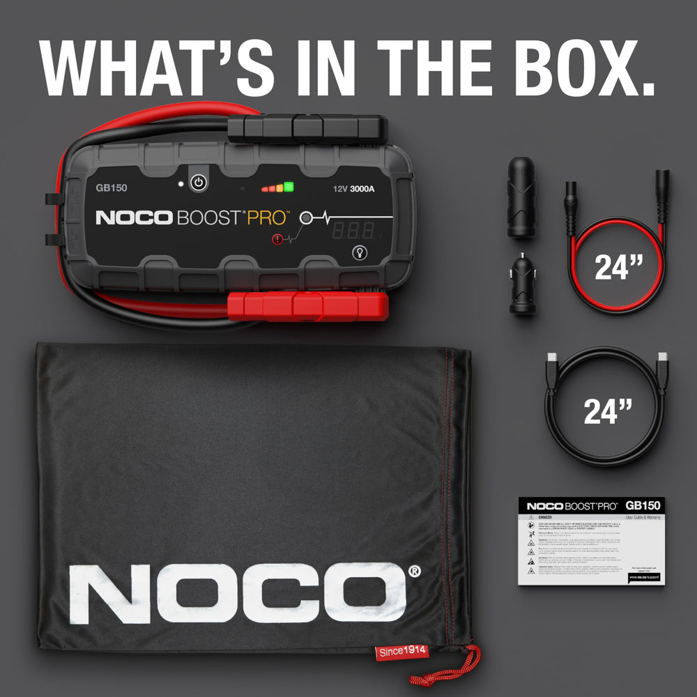 NOCO Boost GB150 500-lumen LED flashlight for emergencies and repairs