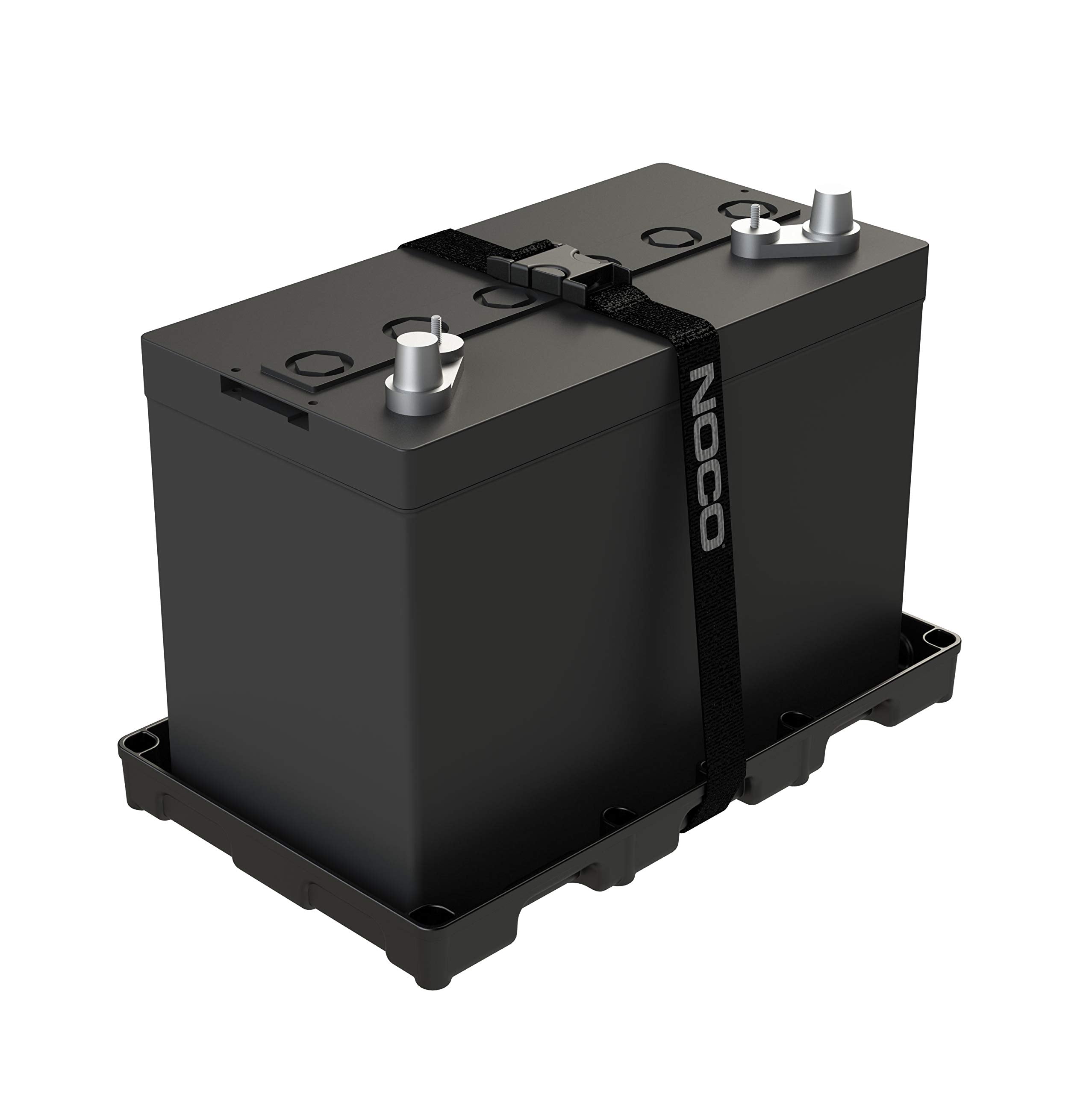 NOCO BT31S marine battery tray securely holds a Group 31 battery on boats.