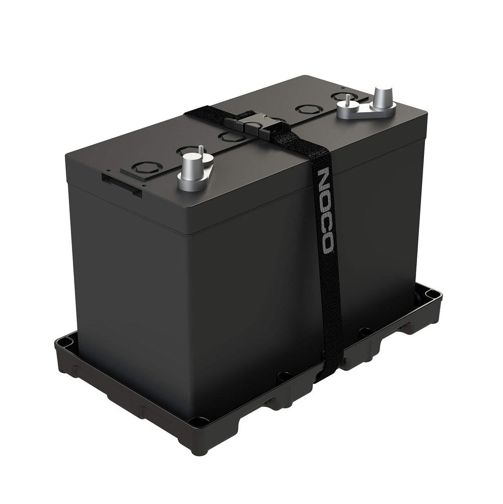 NOCO BT31S marine battery tray securely holds a Group 31 battery on boats.