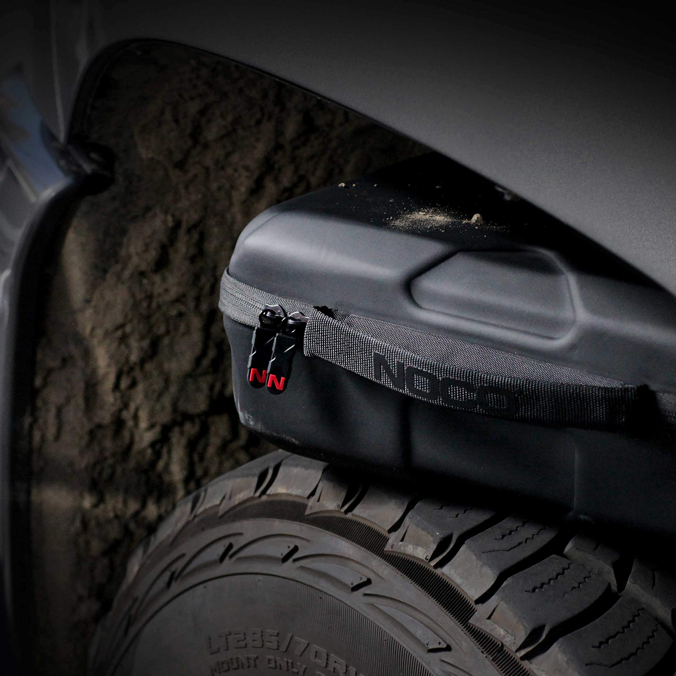 NOCO GBC015 compact design fits in a car glove box.