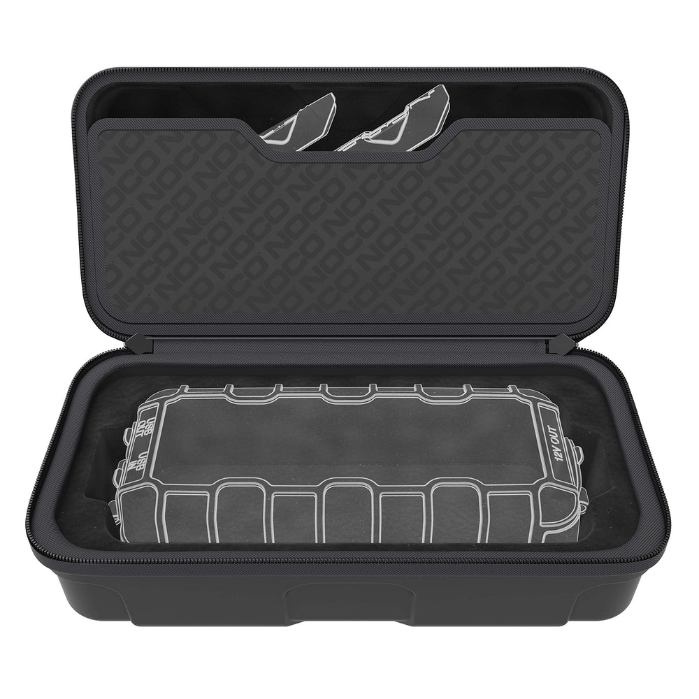 NOCO GBC017 Boost XL EVA case zipper detail highlights secure enclosure and durability