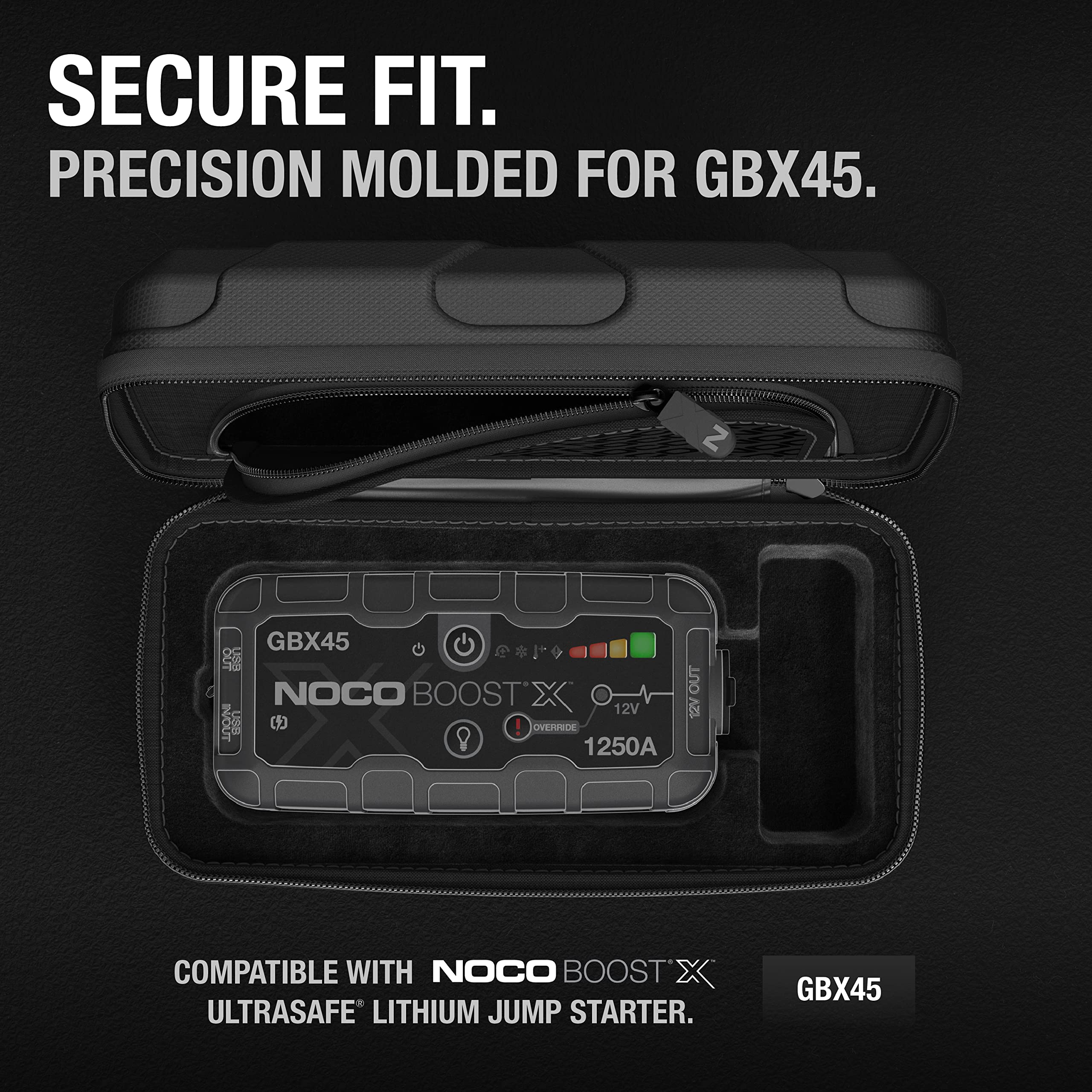 NOCO GBC101 compact design fits in most glove boxes.