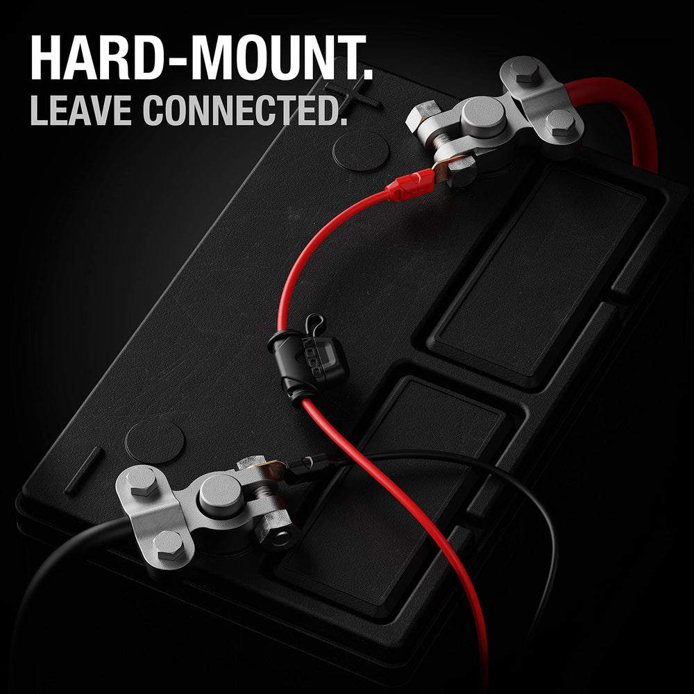 Built-in 20A micro-blade fuse adds electrical protection during charging.